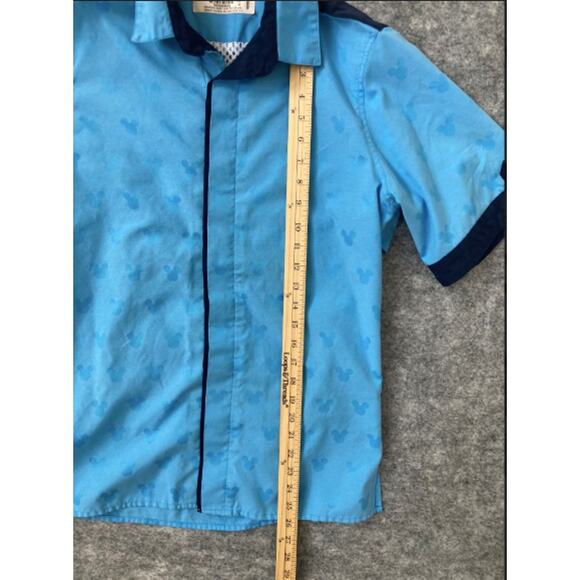 Walt Disney World cast member character attendant shirt male XS button up blue - Picture 4 of 7